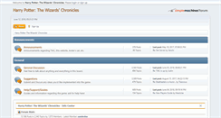 Desktop Screenshot of forum.wizardschronicles.com