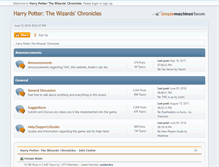 Tablet Screenshot of forum.wizardschronicles.com